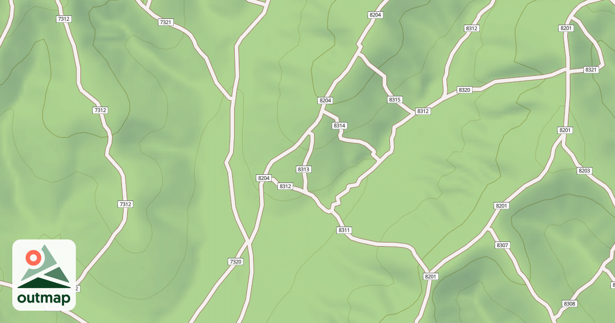 Map of USFS Motor Vehicle Use Map Trails 19767
