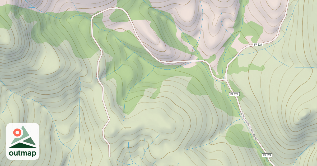 Map of USFS National Forest System Roads {A452870F-3E95-42AC-AC70-6AE4E7FC9D87}