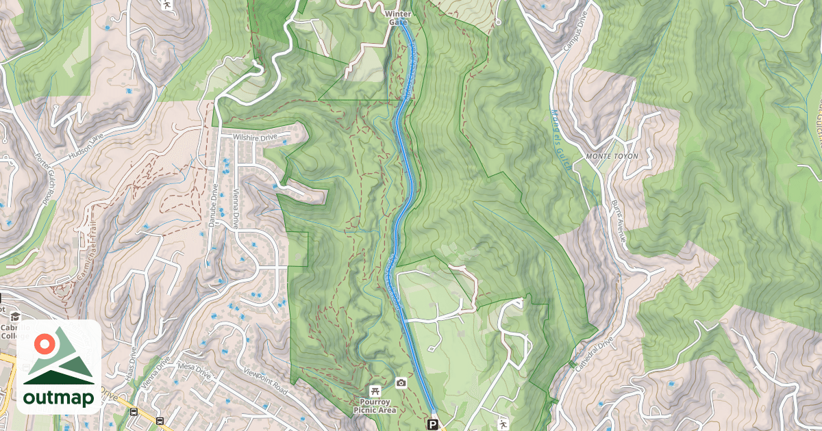 Map of Aptos Creek Road