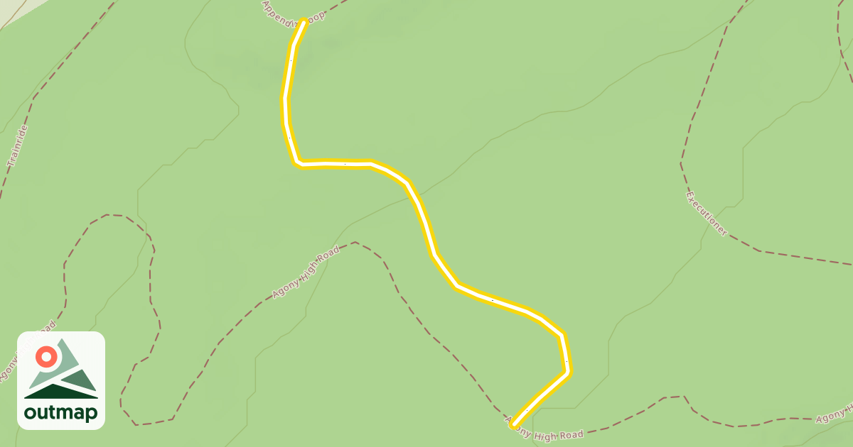 Map of Coach's Cutoff