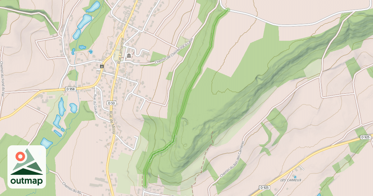 Map of Chemin du Mont de Missy