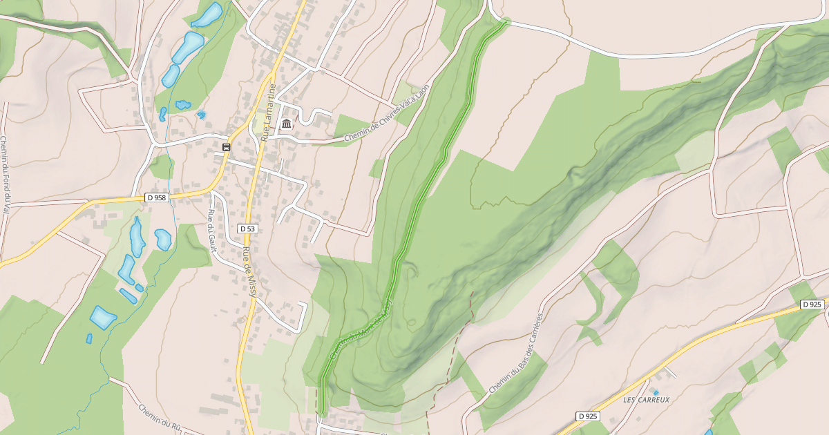 Map preview of Chemin du Mont de Missy