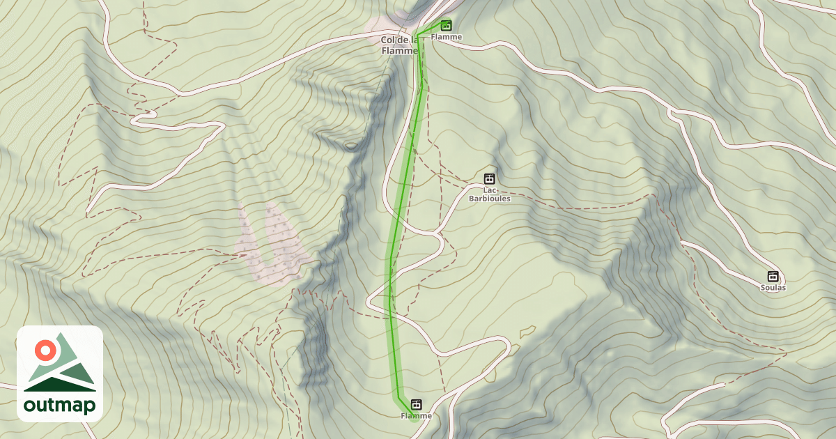 Map of Combe de la Flamme