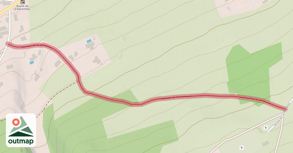Map of Montée de la Revatière