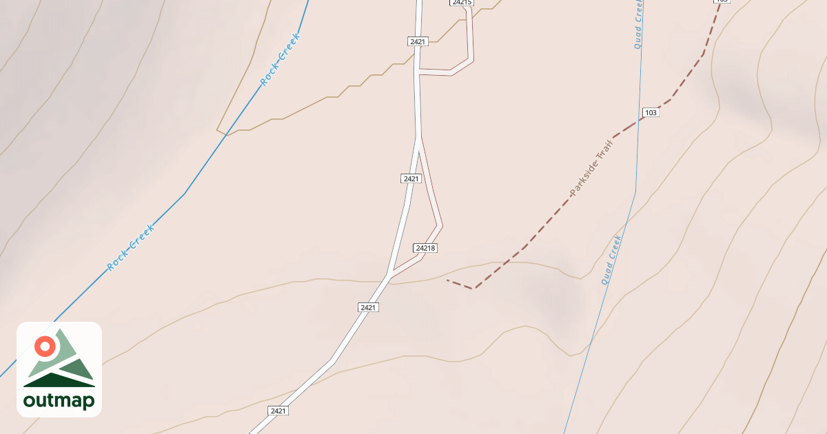 Map of DISPERSED CAMPSITE