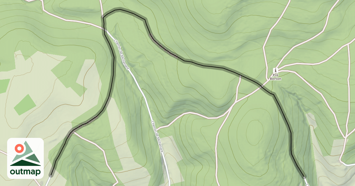 Map of Chemin de la Combe