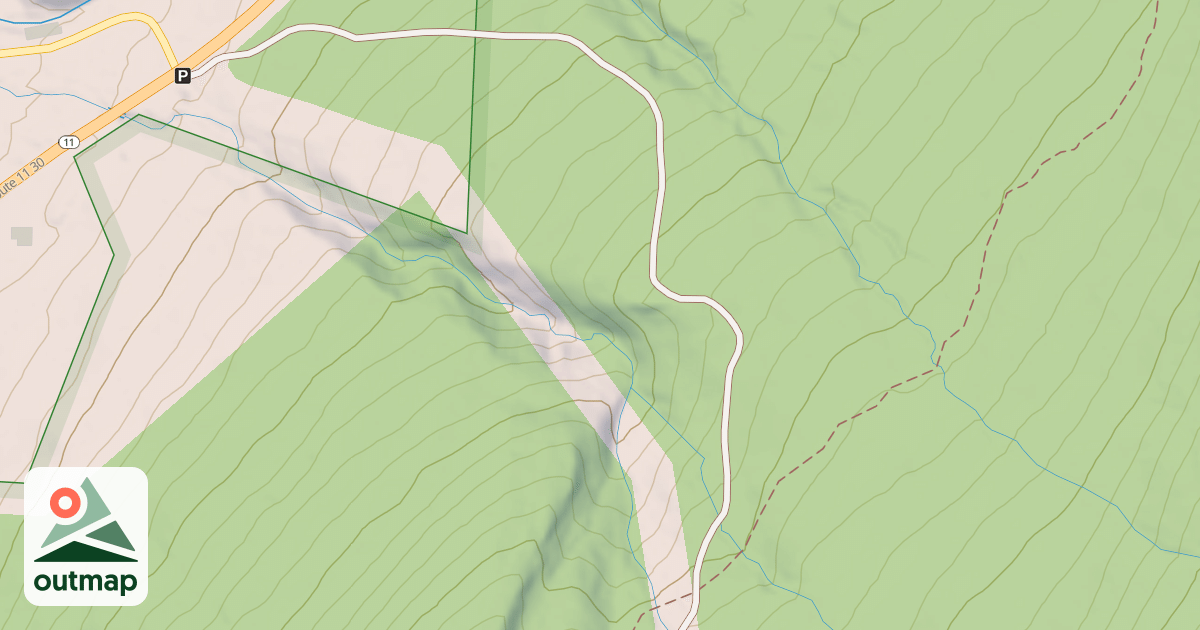 Map of Spruce Peak