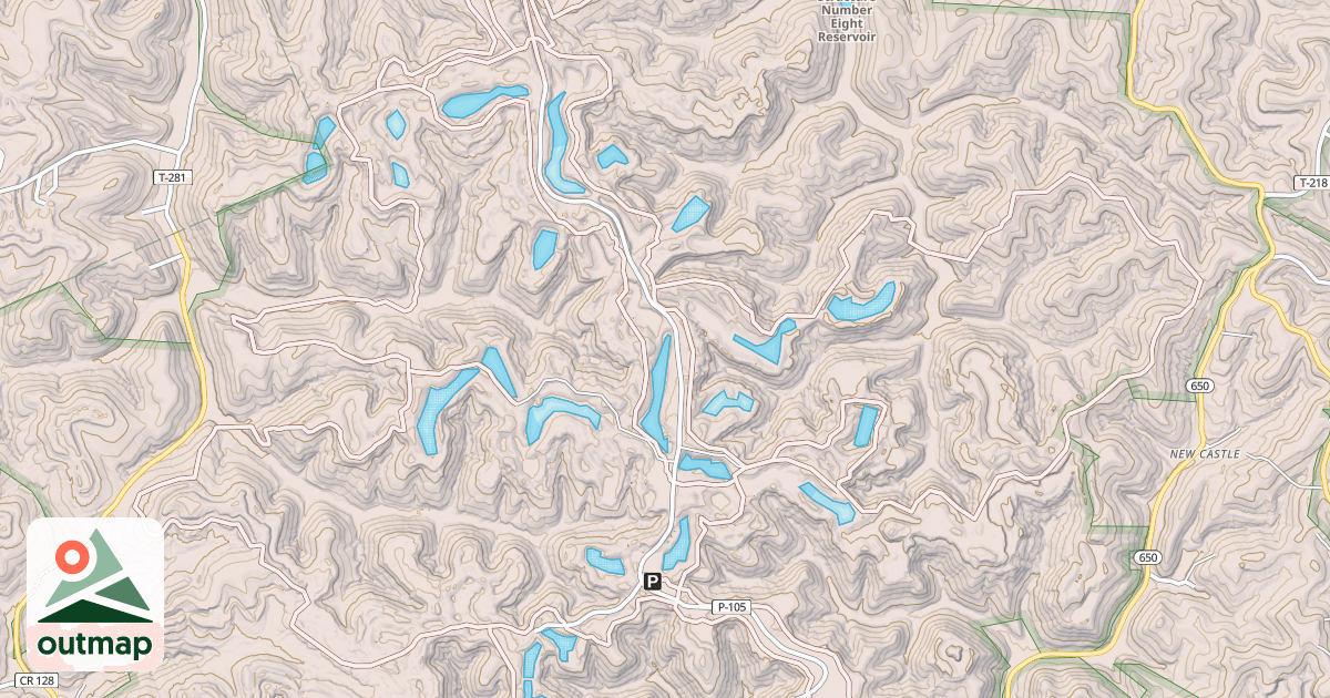 Map of HANGING ROCK LOOP