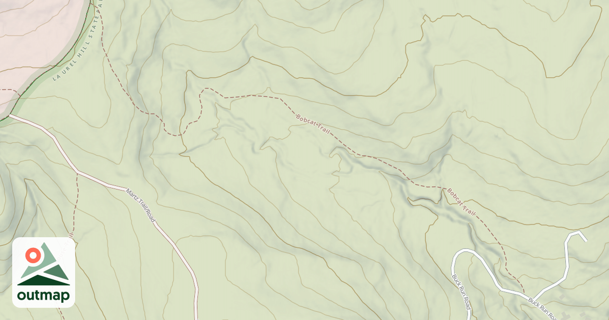 Map of Laurel Hill State Park Trails