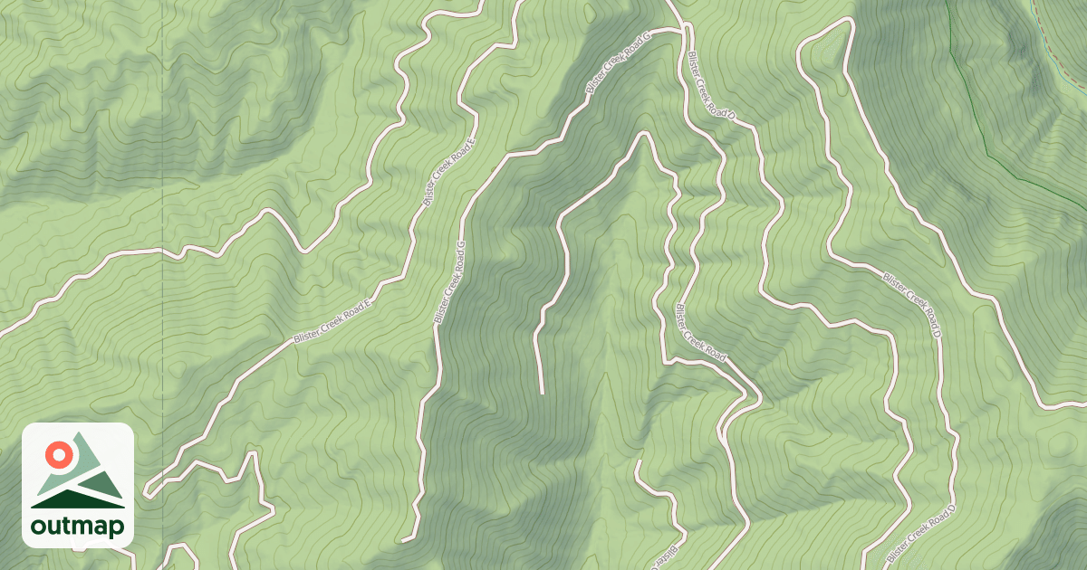 Map of BLISTER CREEK G
