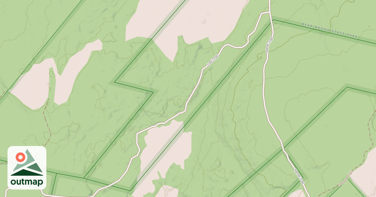 Map of Lost Trail extension