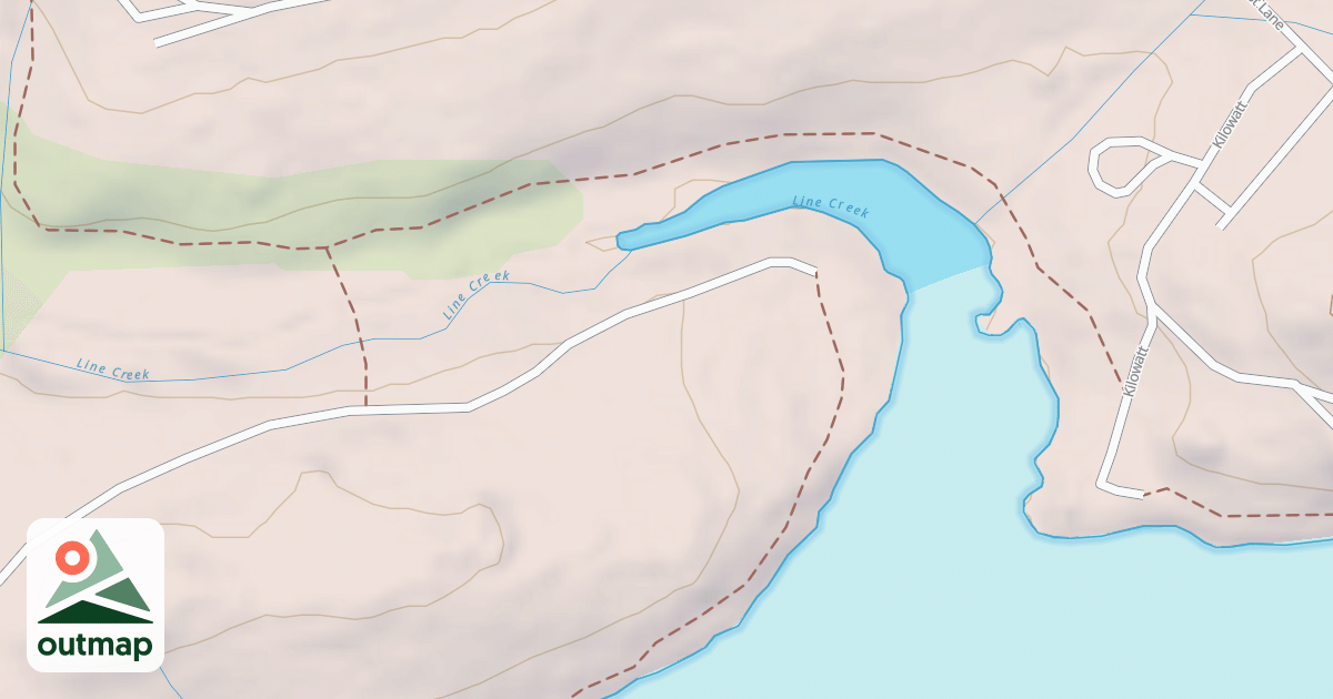 Map of BLUEBERRY SPUR D