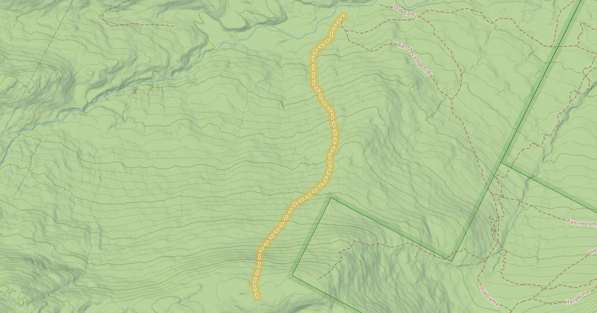 Map preview of Steeple Ski Trail