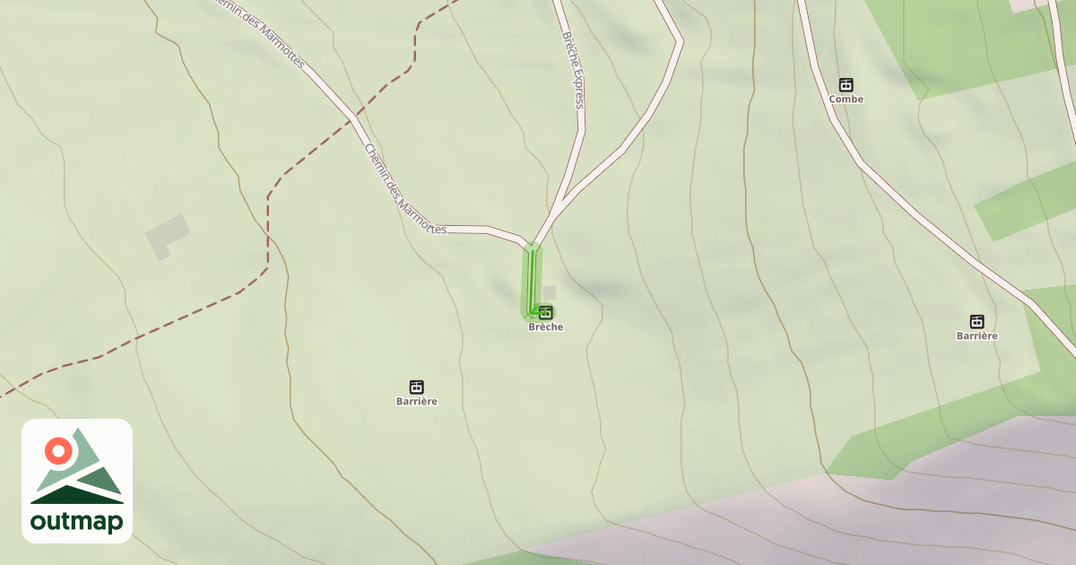 Map of Chemin des Marmottes