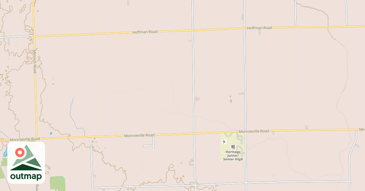 Map of Heritage Snowmobile Trail