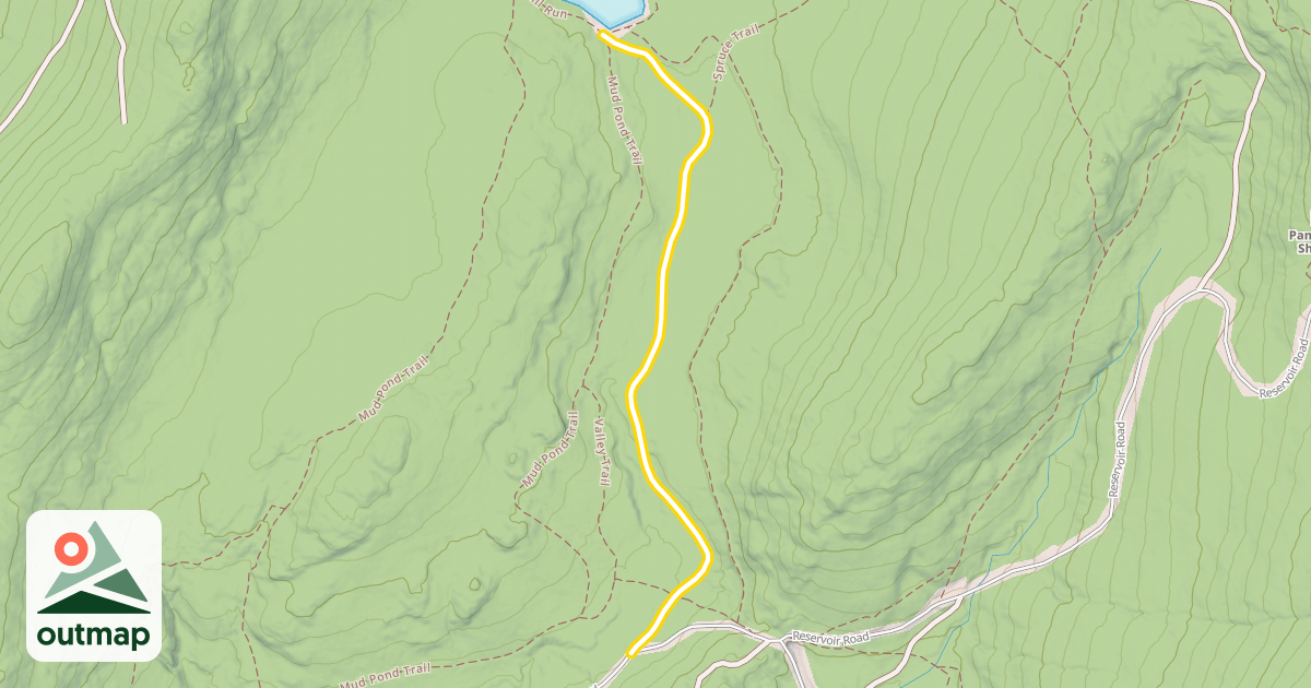 Map of Moose Pond Trail