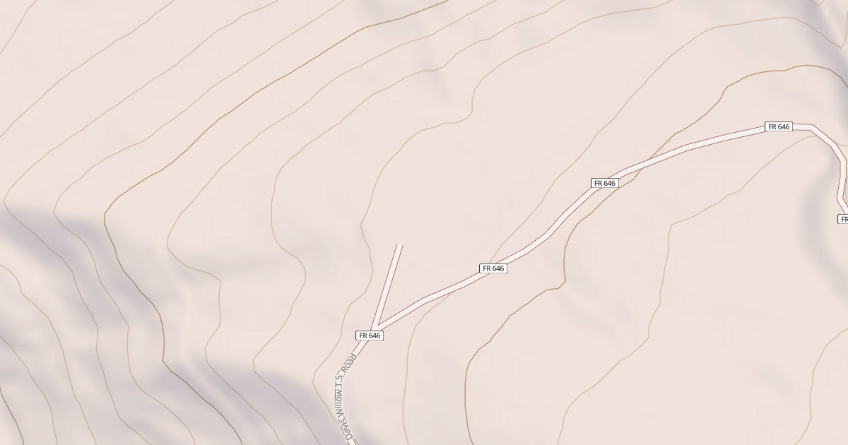 Map preview of USFS National Forest System Roads {7C002860-76C8-4E85-875E-762B254AE6ED}