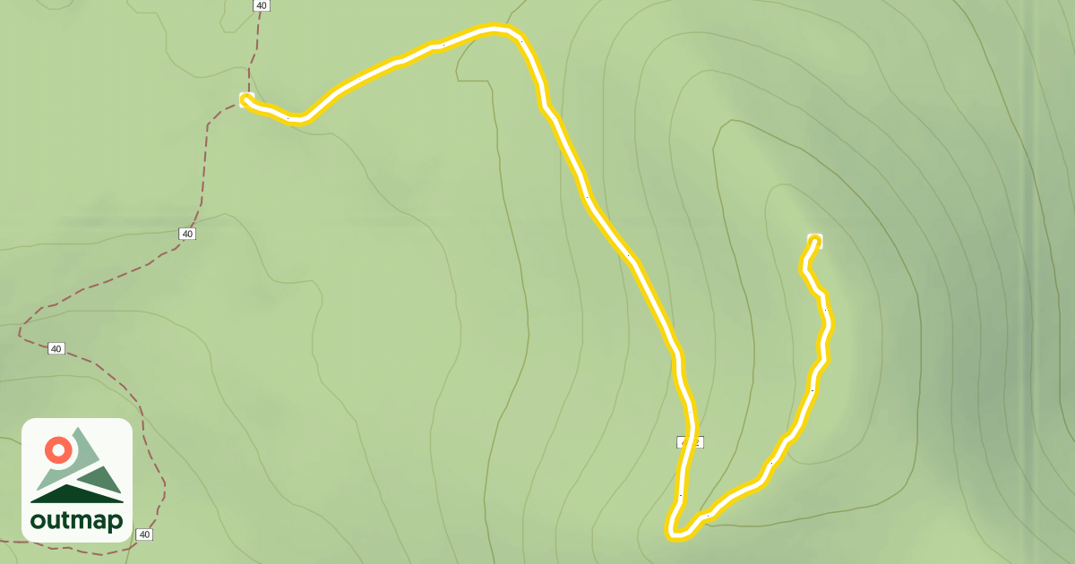 Map of Vista Butte Trail #40.2