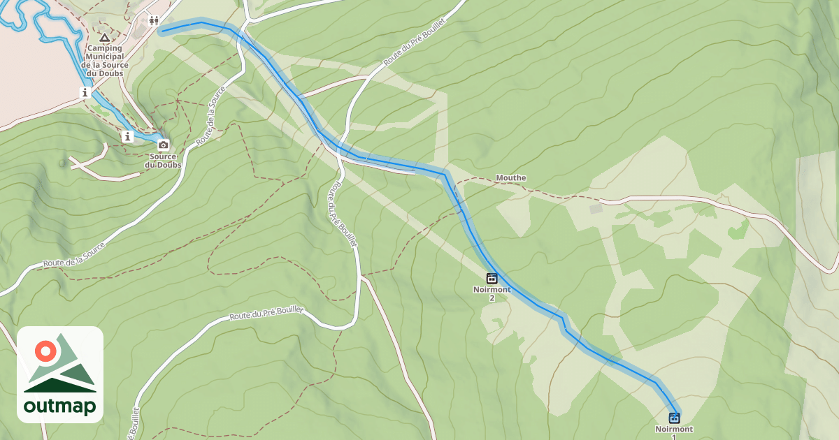 Map of Pré Bouillet