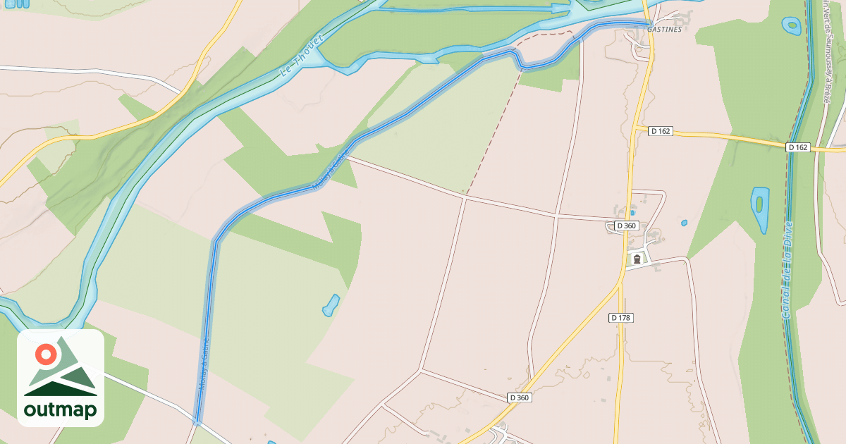 Map of Mollay à Gatine
