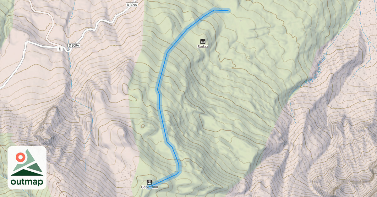 Map of Chamois