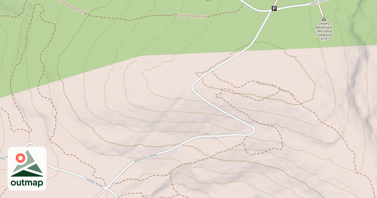 Map of Michaux State Forest – Snowmobile Trail System (Southern)
