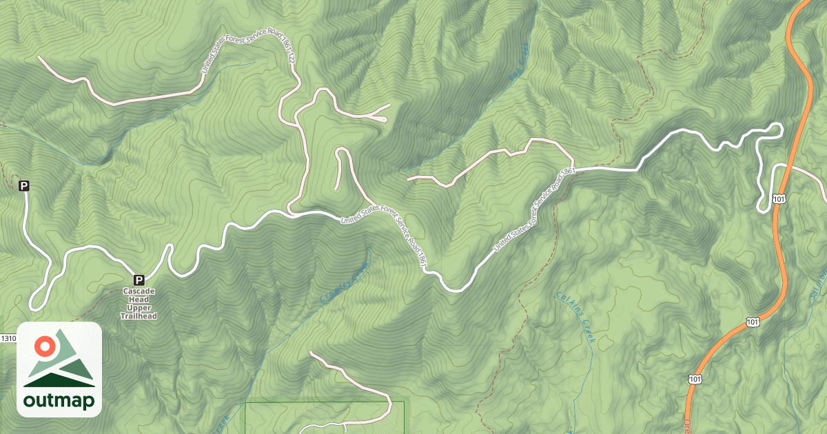 Map of CASCADE HEAD