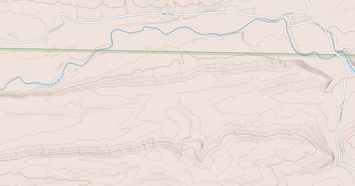 Map preview of PETIT JEAN RIDGE