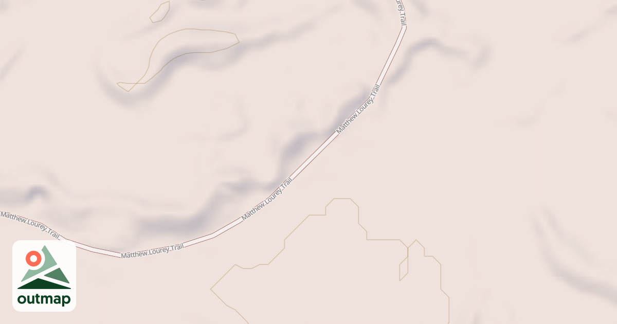 Map of Matthew Lourey State Trail