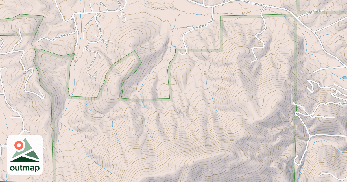 Map of GILLESPIE BRANCH