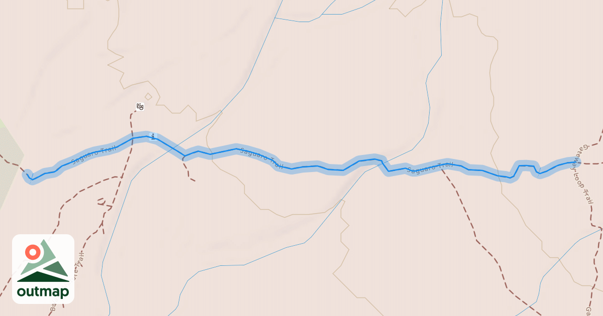 Map of Saguaro Trail