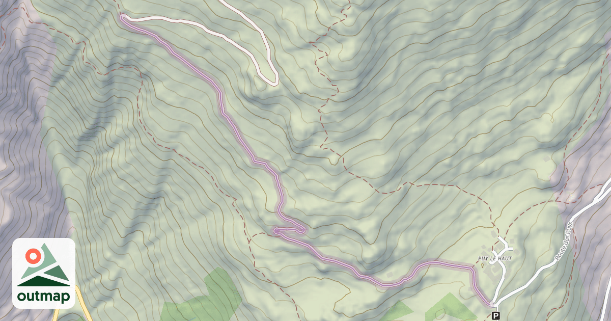 Map of Chemin de la Mine