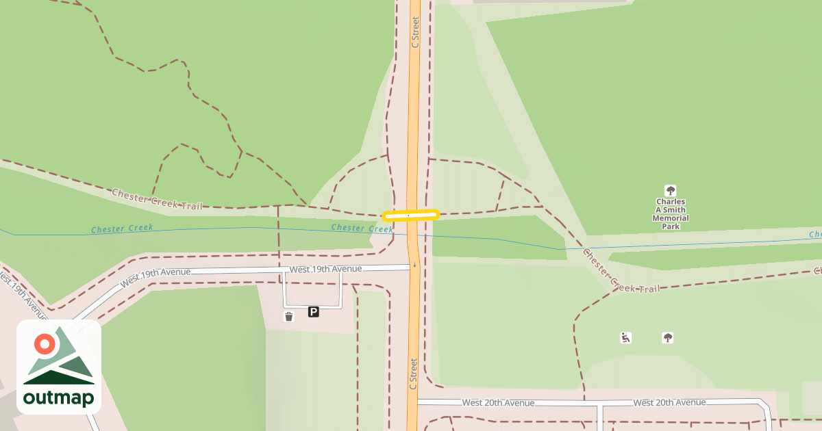 Map of Chester Creek Trail