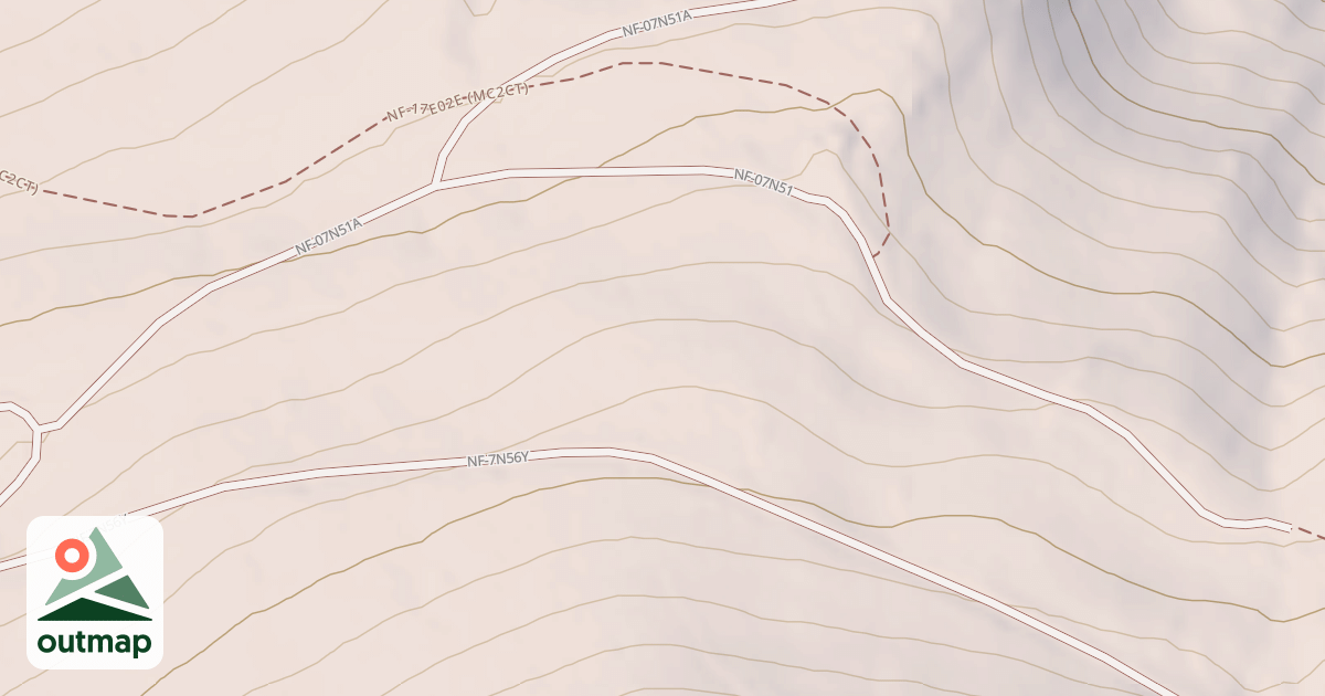 Map of USFS Motor Vehicle Use Map Roads {C5BA21CD-8551-4B7B-AF1A-B1AE3339633E}
