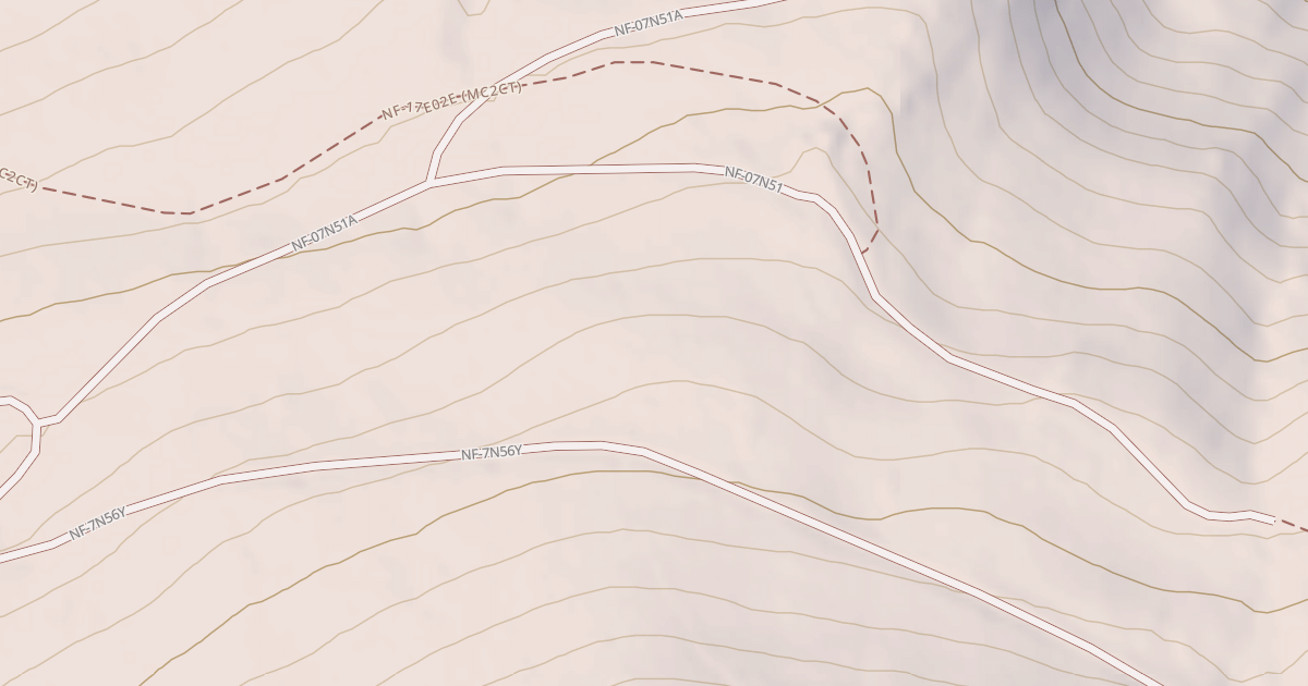 Map preview of USFS Motor Vehicle Use Map Roads {C5BA21CD-8551-4B7B-AF1A-B1AE3339633E}