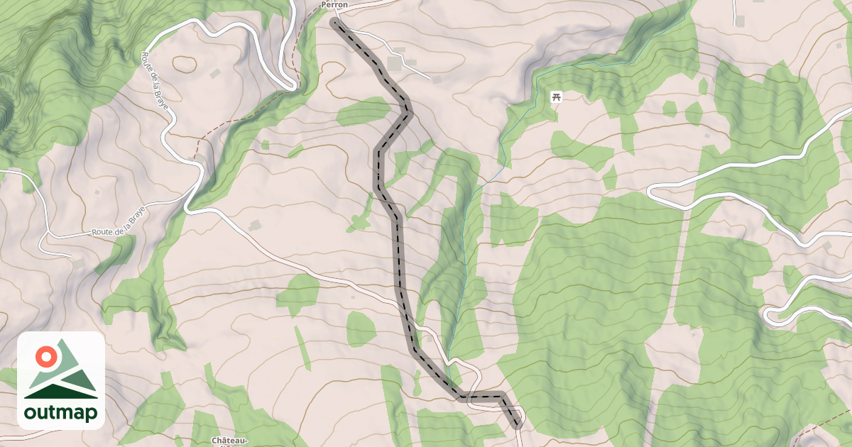 Map of (abandonné) piste 96