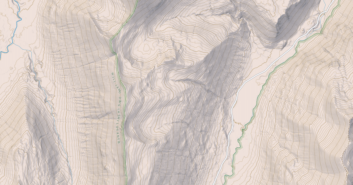 Map preview of USFS National Forest System Roads {5FE33FE6-F8CD-4894-95B4-AADF6EAE8D86}