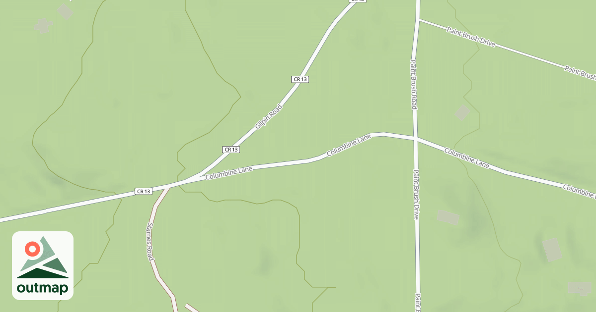 Map of GILPIN GARDENS SPUR