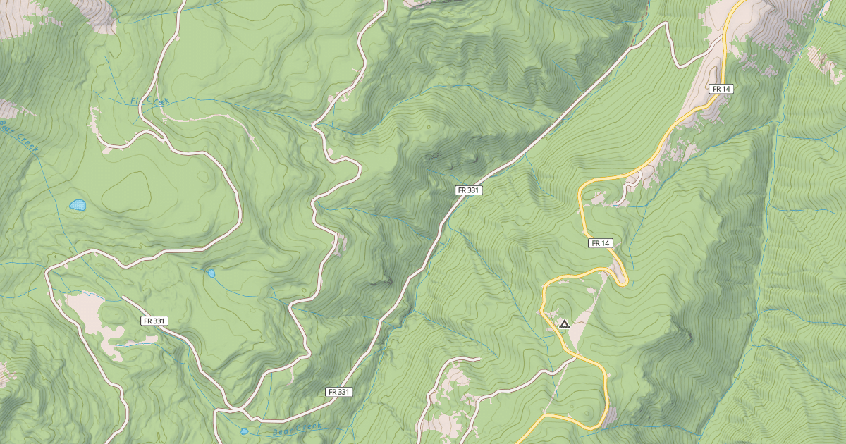 Map preview of WEST FORK PINOS