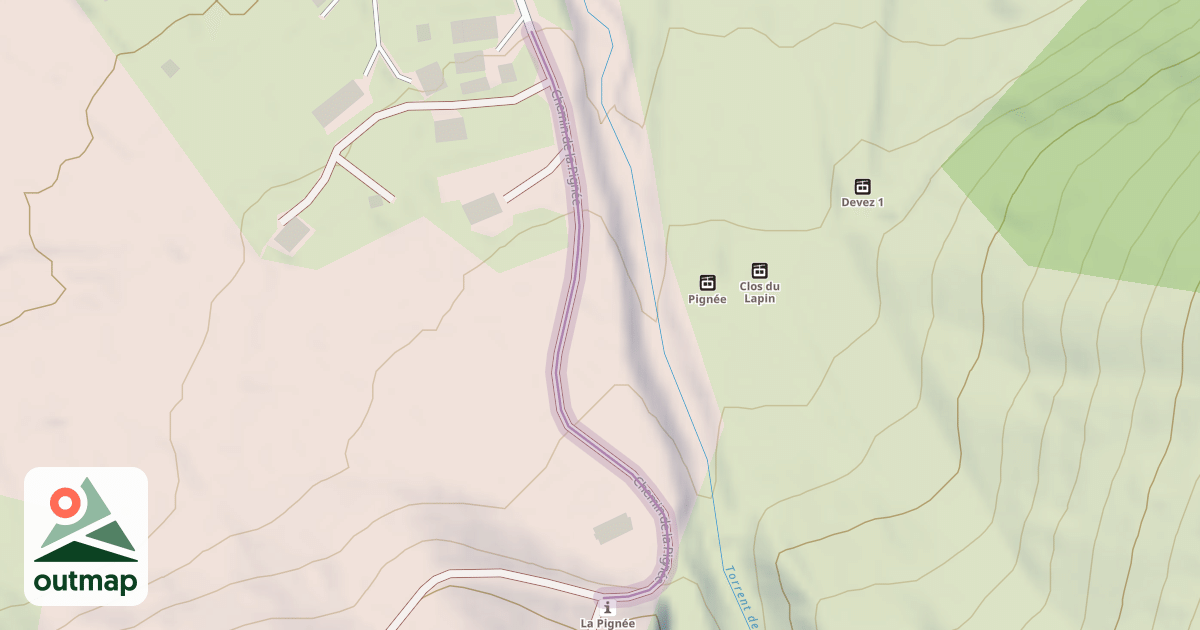 Map of Chemin de la Pignée
