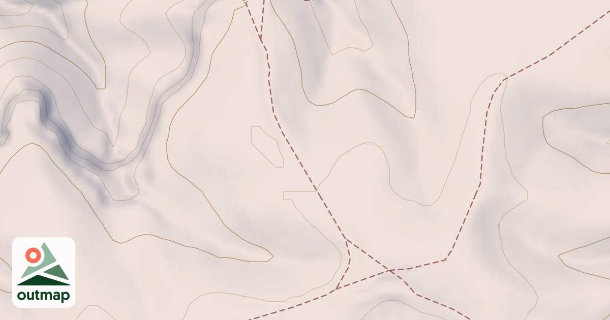 Map of Charit Creek Trailhead Access Trail