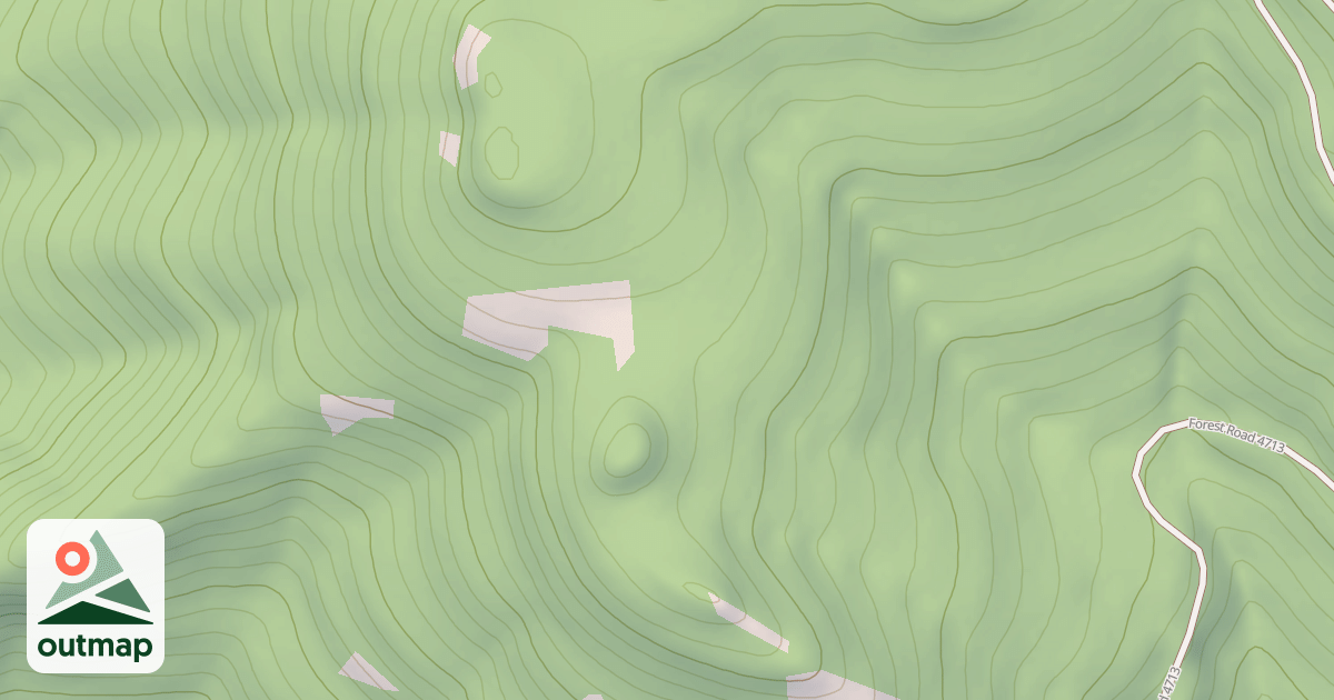 Map of BLUFF THIN T.S.