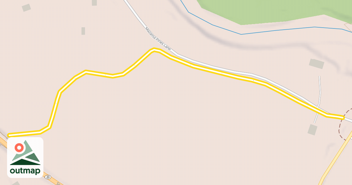 Map of Methow Valley Community Trail- Mazama to Freestone Inn