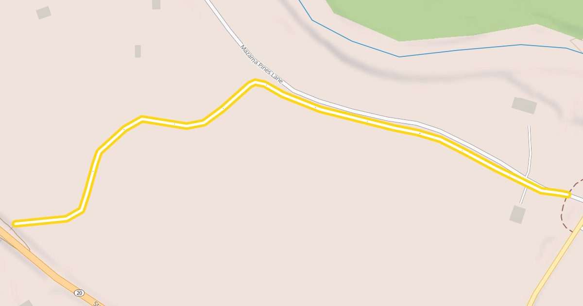 Map preview of Methow Valley Community Trail- Mazama to Freestone Inn