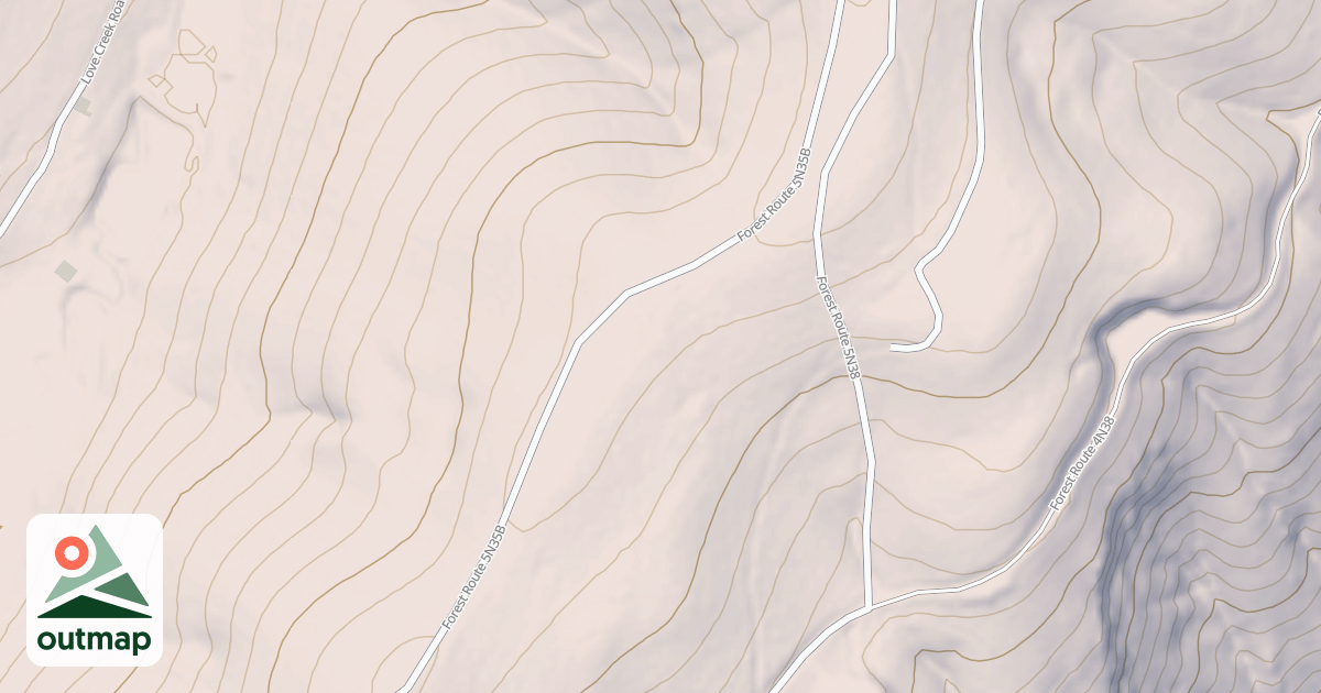 Map of USFS Motor Vehicle Use Map Roads {18BAB5EE-C2C5-49E9-B876-A6C3E5FEB714}