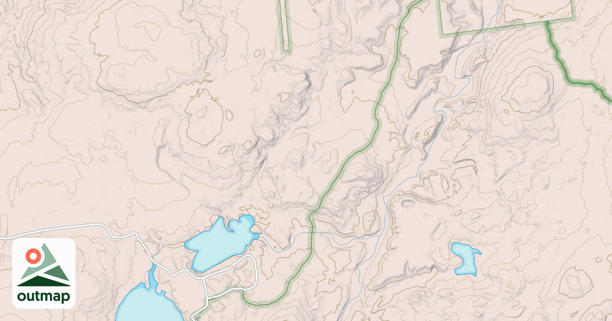 Map of Tamarack Creek Trail