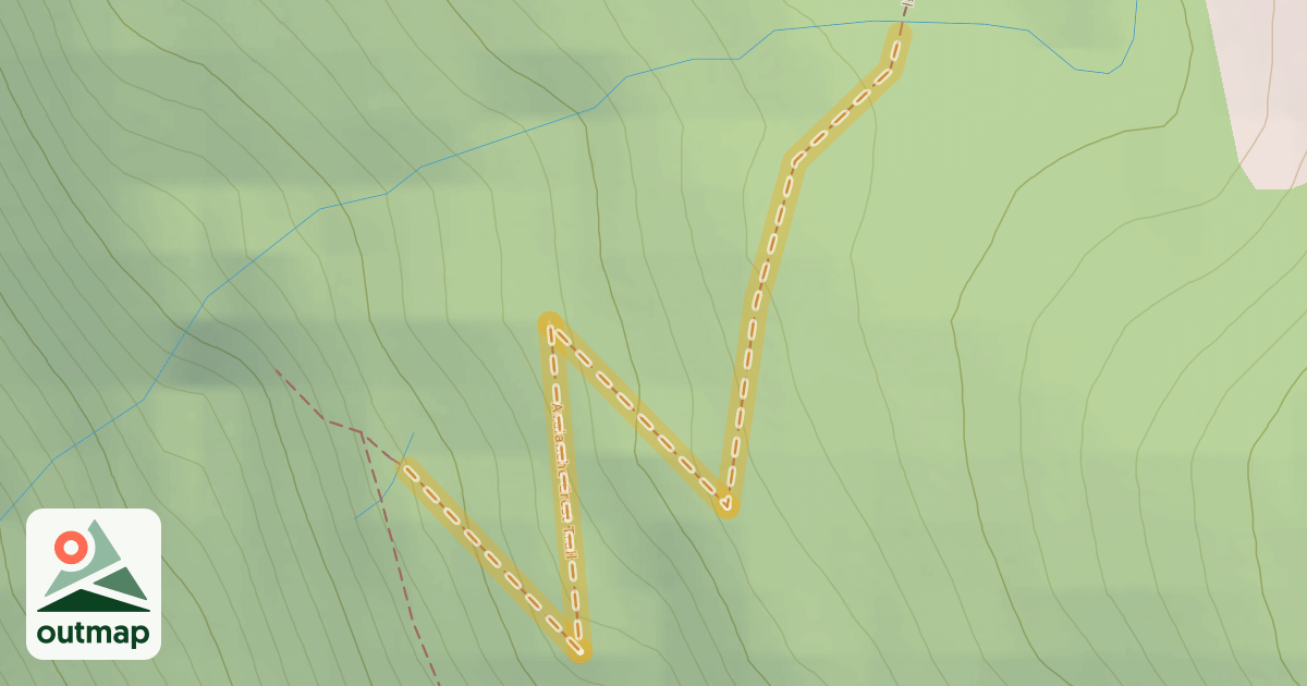 Map of Avalanche Crest Trail