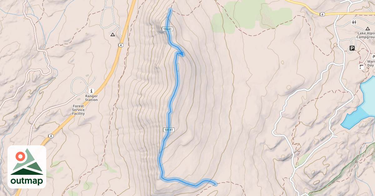 Map of Osborne Ridge Trail