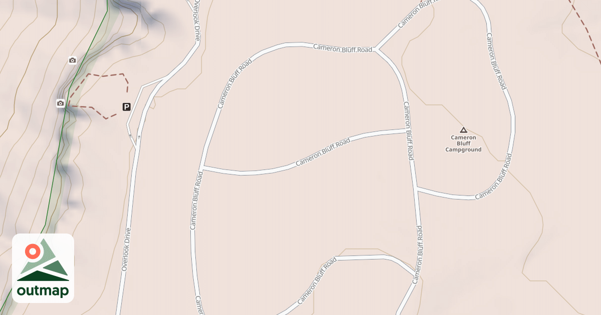 Map of CAMERON BLUFF CAMPGROUND LOOP3
