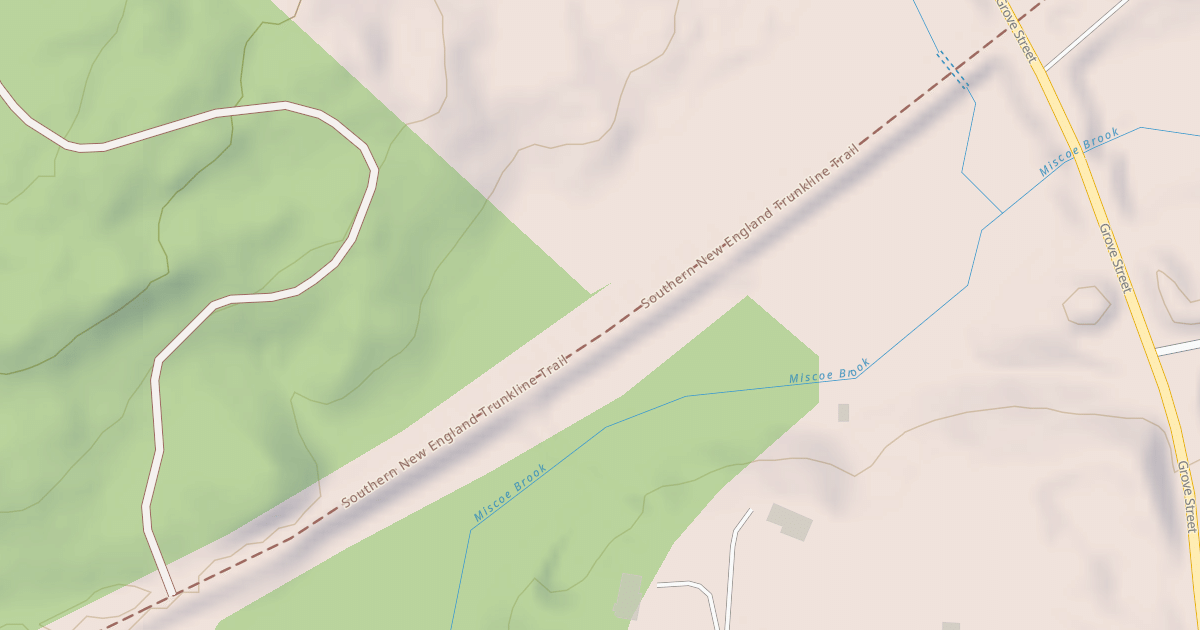 Map preview of Southern New England Trunkline Trail